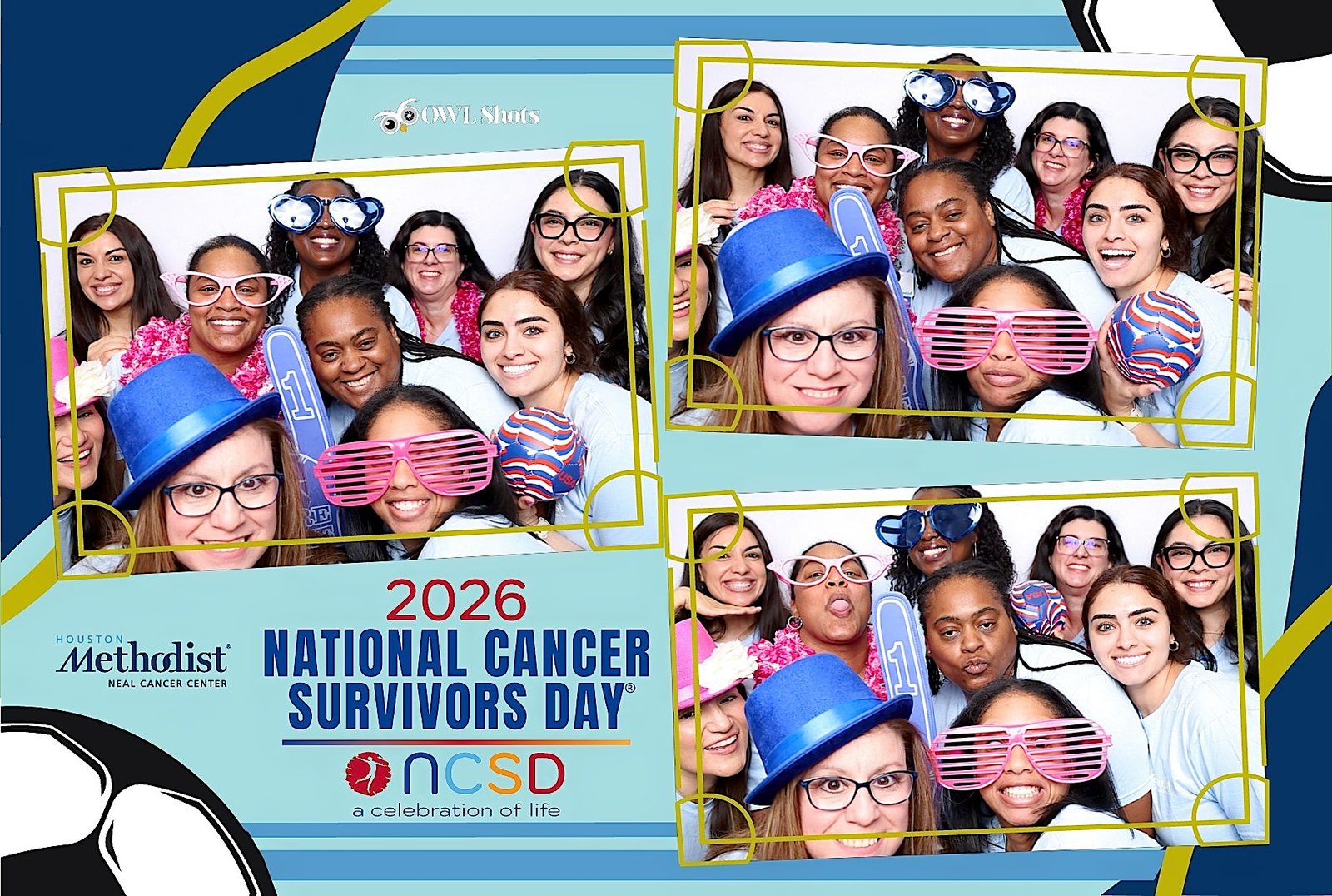 Custom print design created for Houston Methodist's National Cancer Survivors Day celebration